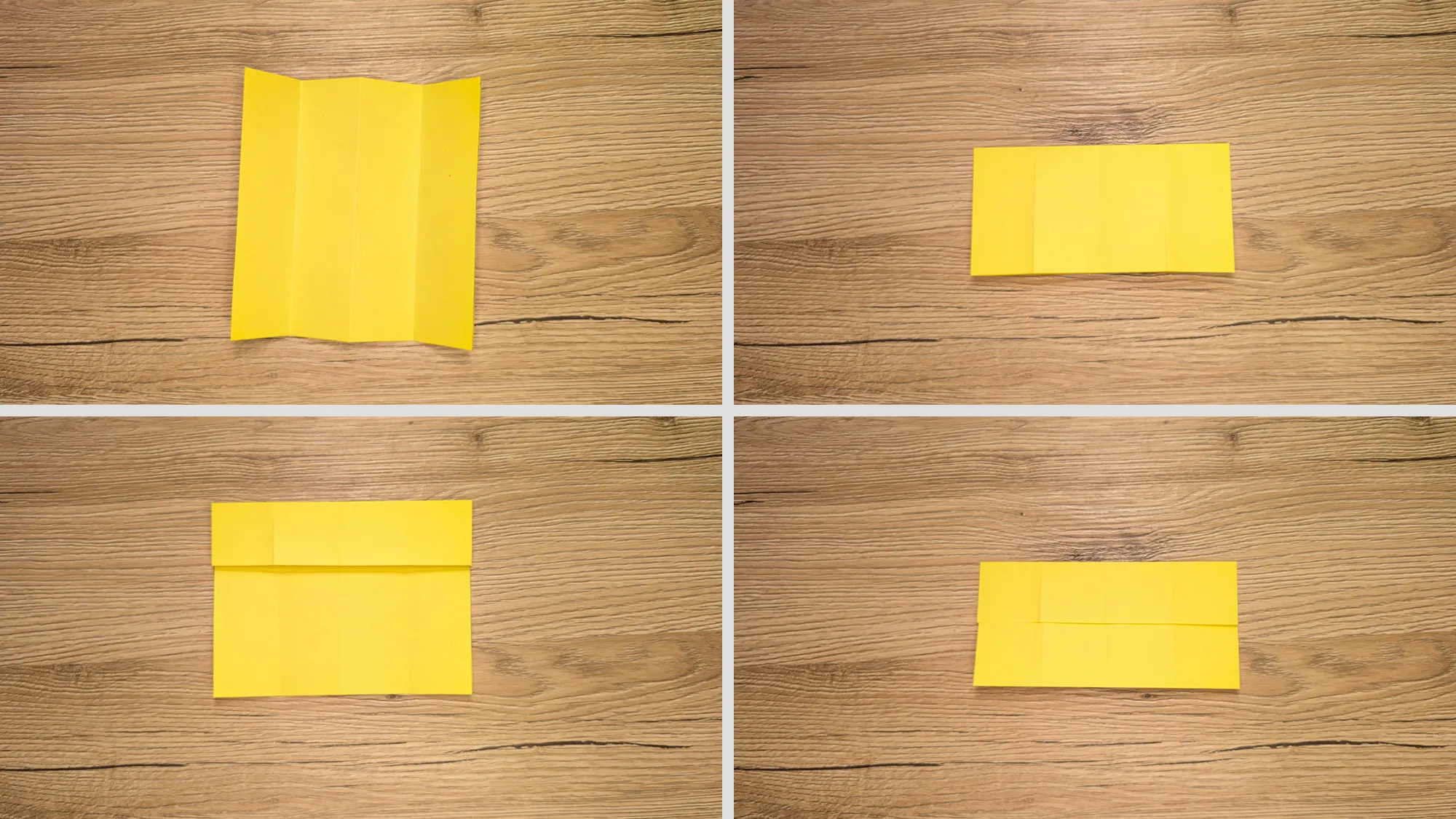 Origami Gong-gi täring: samm 2