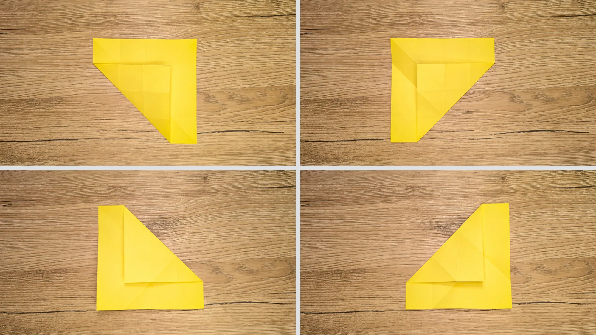 Origami Gong-gi täring: Samm 4