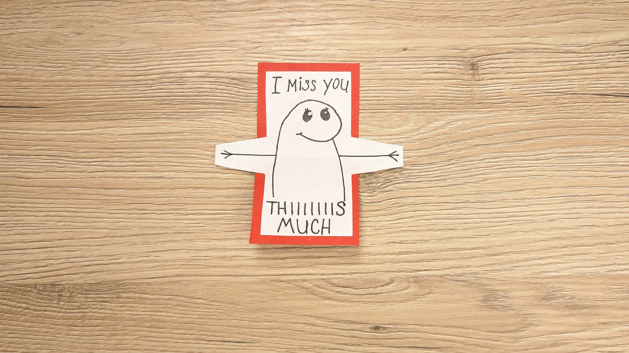 DIY hug card: Instructions with photos and description. The picture 5