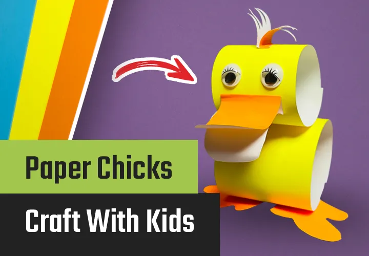 Anak Ayam Bergerak - Panduan Kerajinan dengan Video dan Foto untuk Anak-Anak