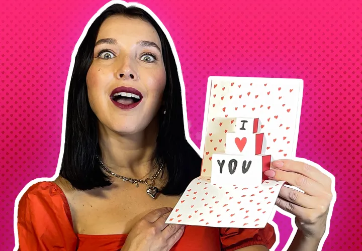 Kartu Valentine 3D: Panduan langkah demi langkah dengan foto dan video