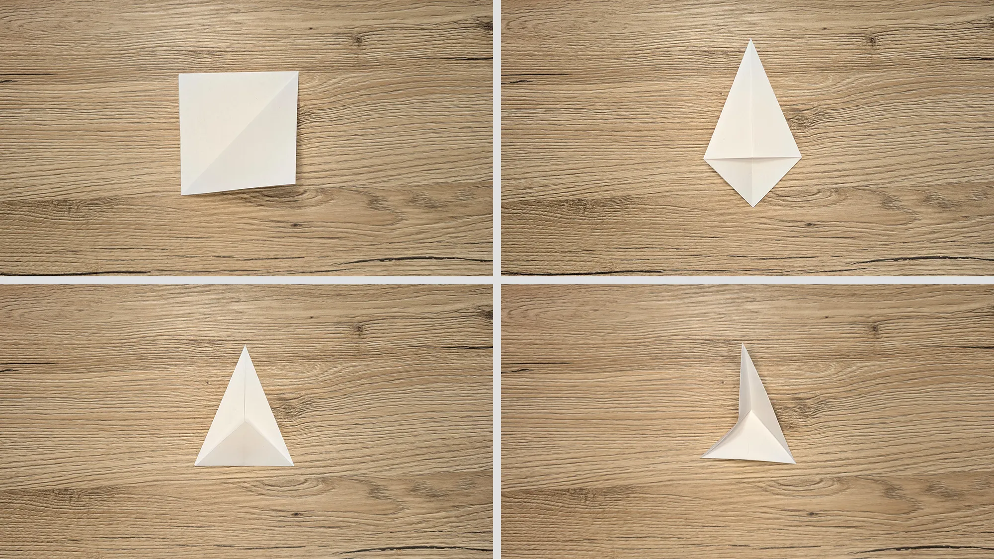 Origami Visakujuline tähik: samm-sammult juhend piltide ja kirjeldusega. Pilt 2