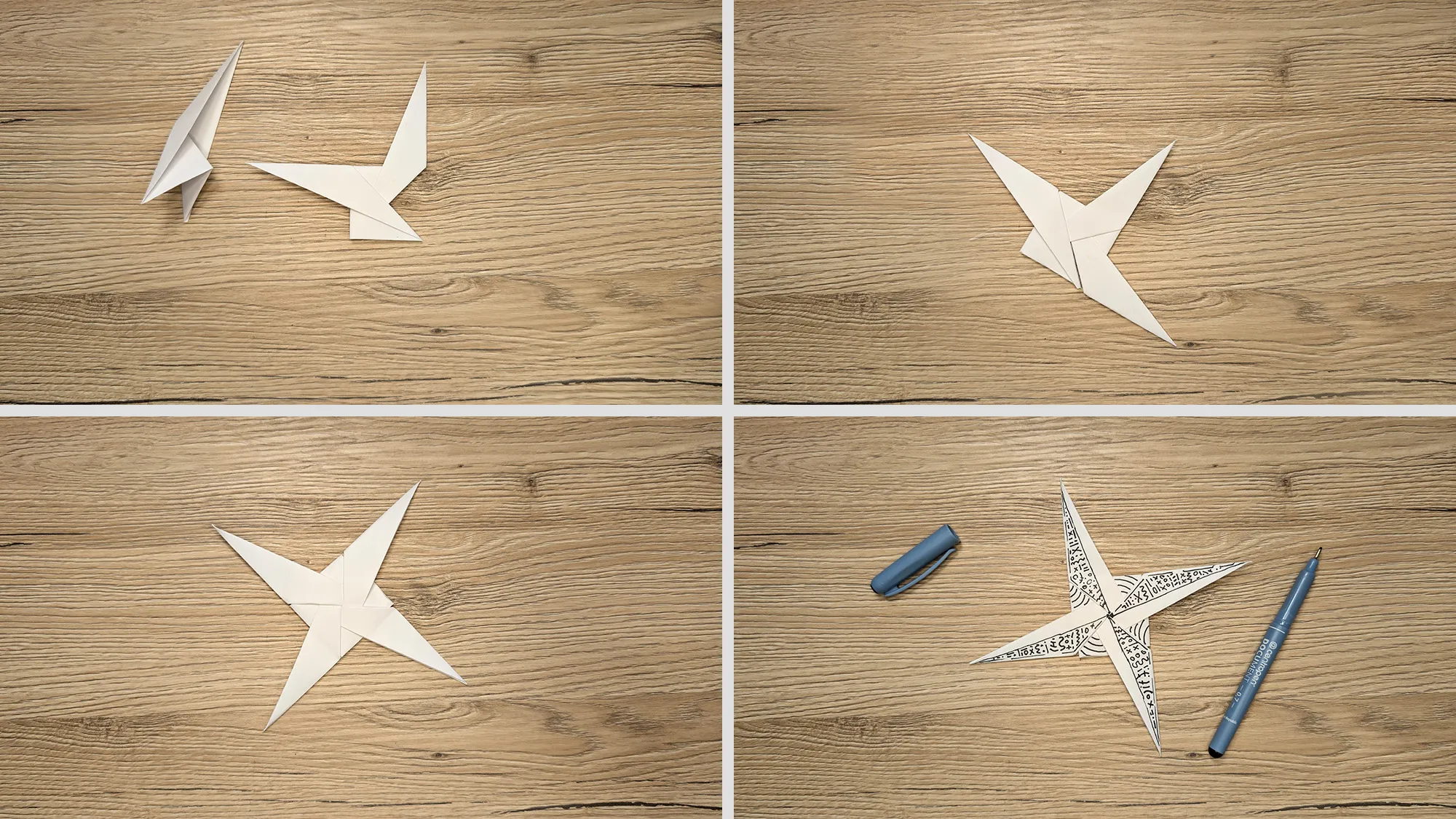 Origami šuriken: samm-sammult juhend koos fotodega ja kirjeldusega. Pilt number 4