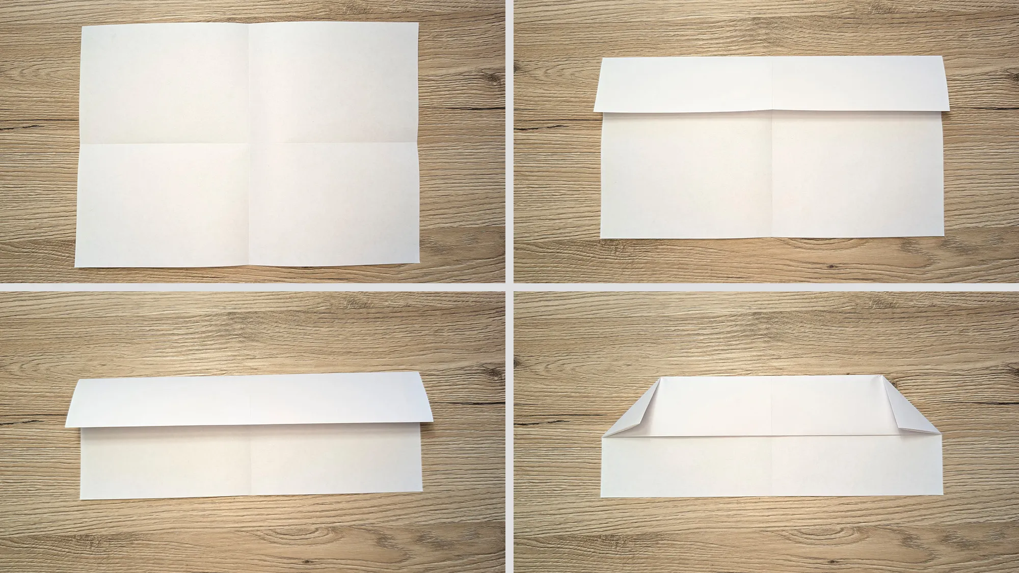 Origami flygplan: Steg-för-steg-guide med bilder och beskrivning. Bild 2