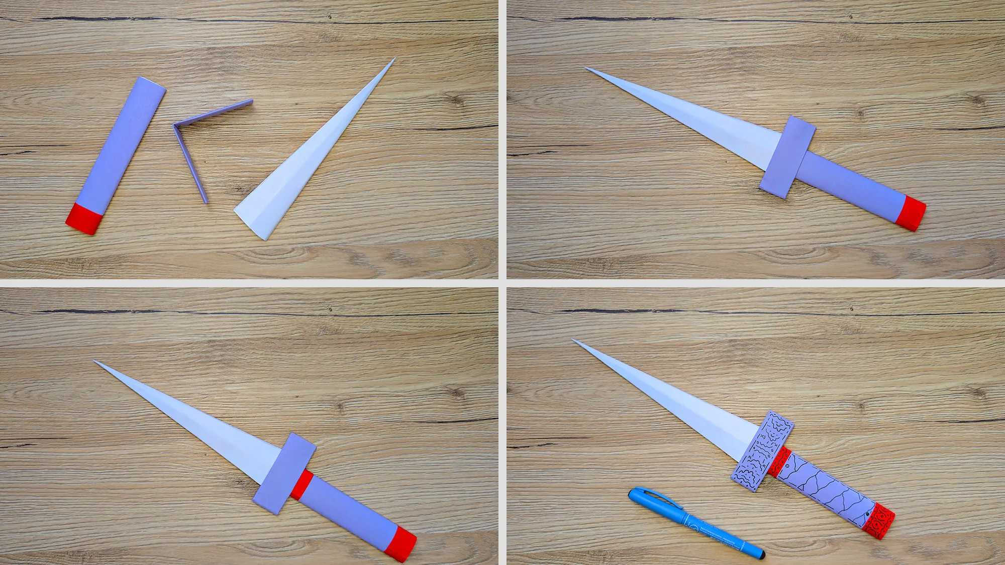 Origami Ninja Waffe: Schritt-für-Schritt-Anleitung. Das Bild 5
