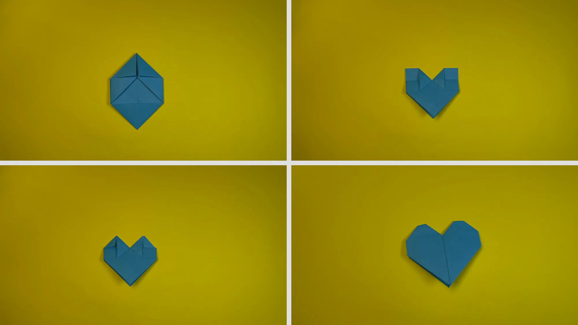 3D Origami Heart: Step-by-step guide with photos and description. The picture 5