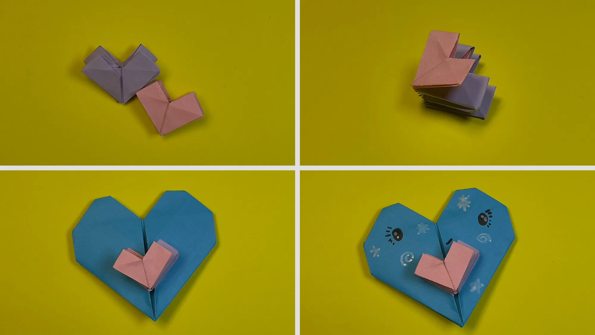 3D Origami Heart: Step-by-step guide with photos and description. The picture 8