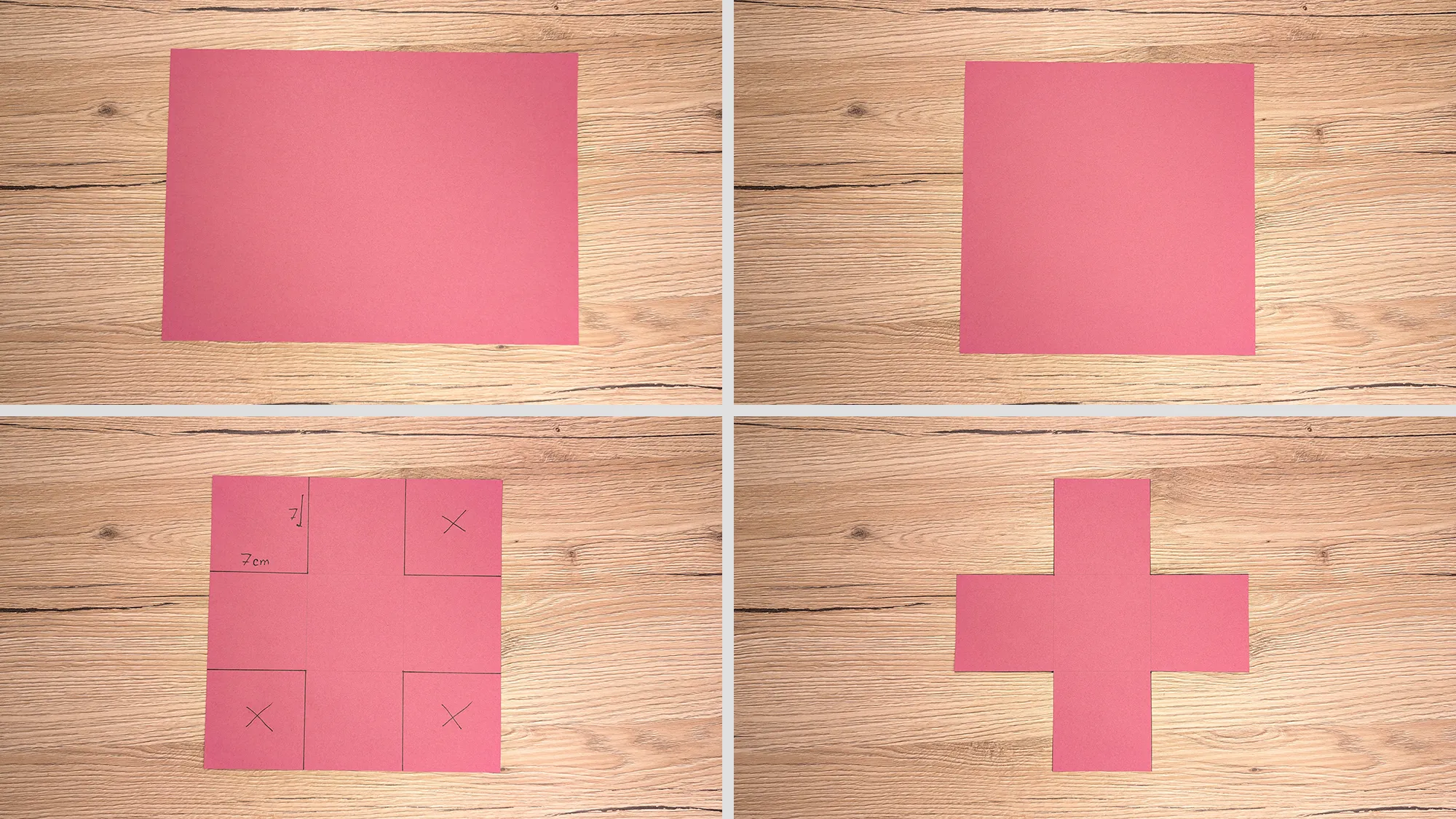 DIY Pop-up karta: Krok za krokom s fotografiami a textovým popisom. Obrázok 1