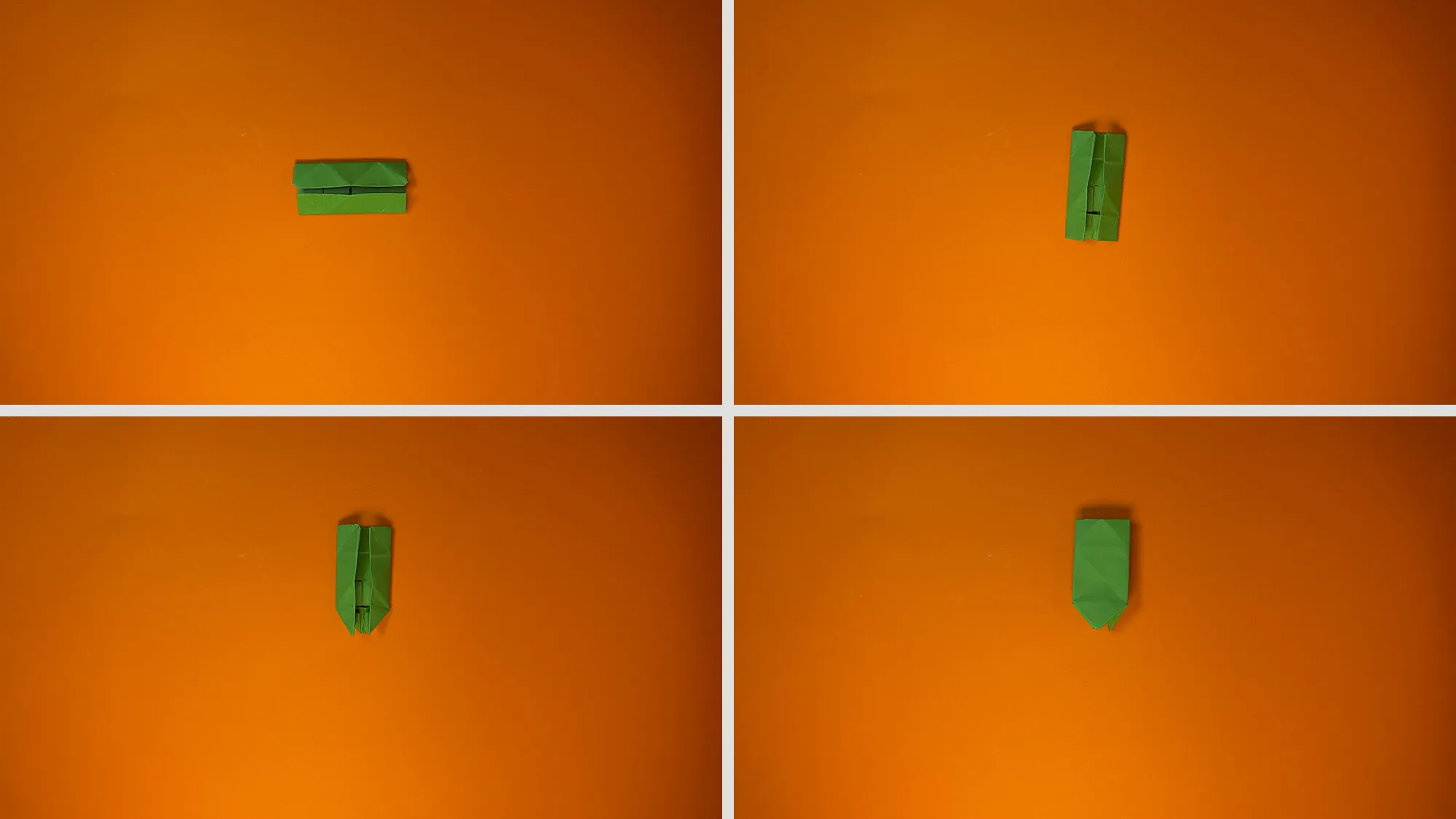 Origami kevad konn: samm-sammult juhend piltide ja tekstialase kirjeldusega. Pilt 4
