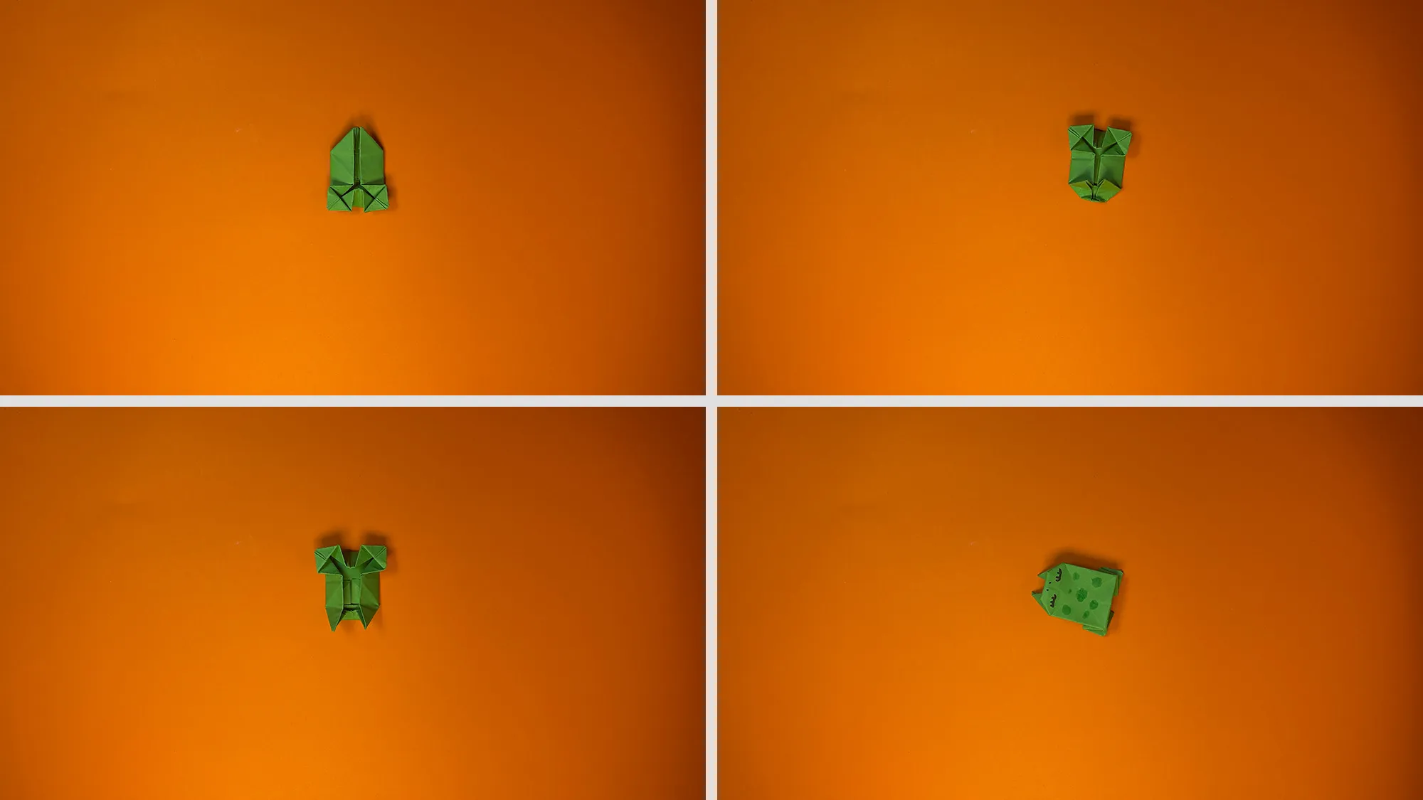 Origami kevad konn: samm-sammult juhend koos fotode ja kirjaliku kirjeldusega. Pilt 6