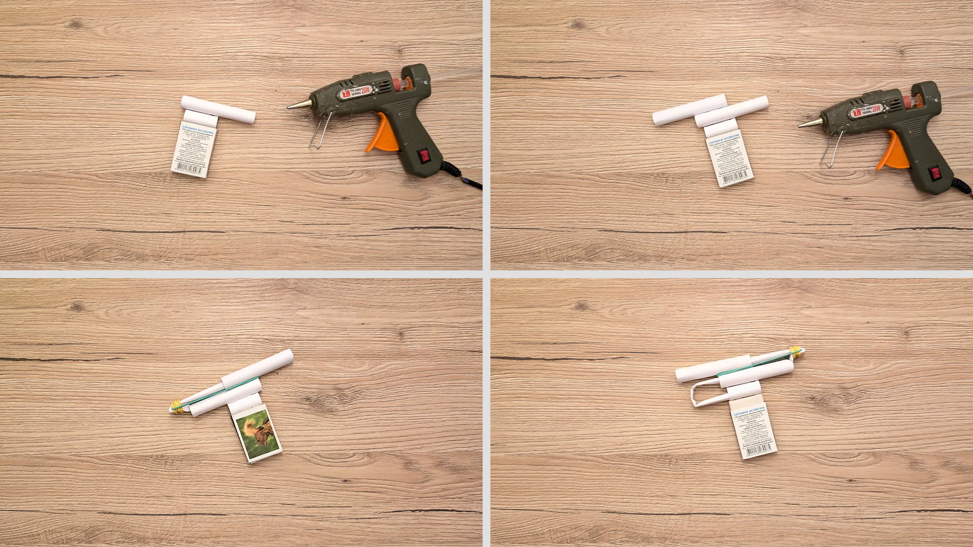 DIY paberipüstol: samm-sammult juhend koos fotodega ja tekstilise kirjeldusega. Pilt 3