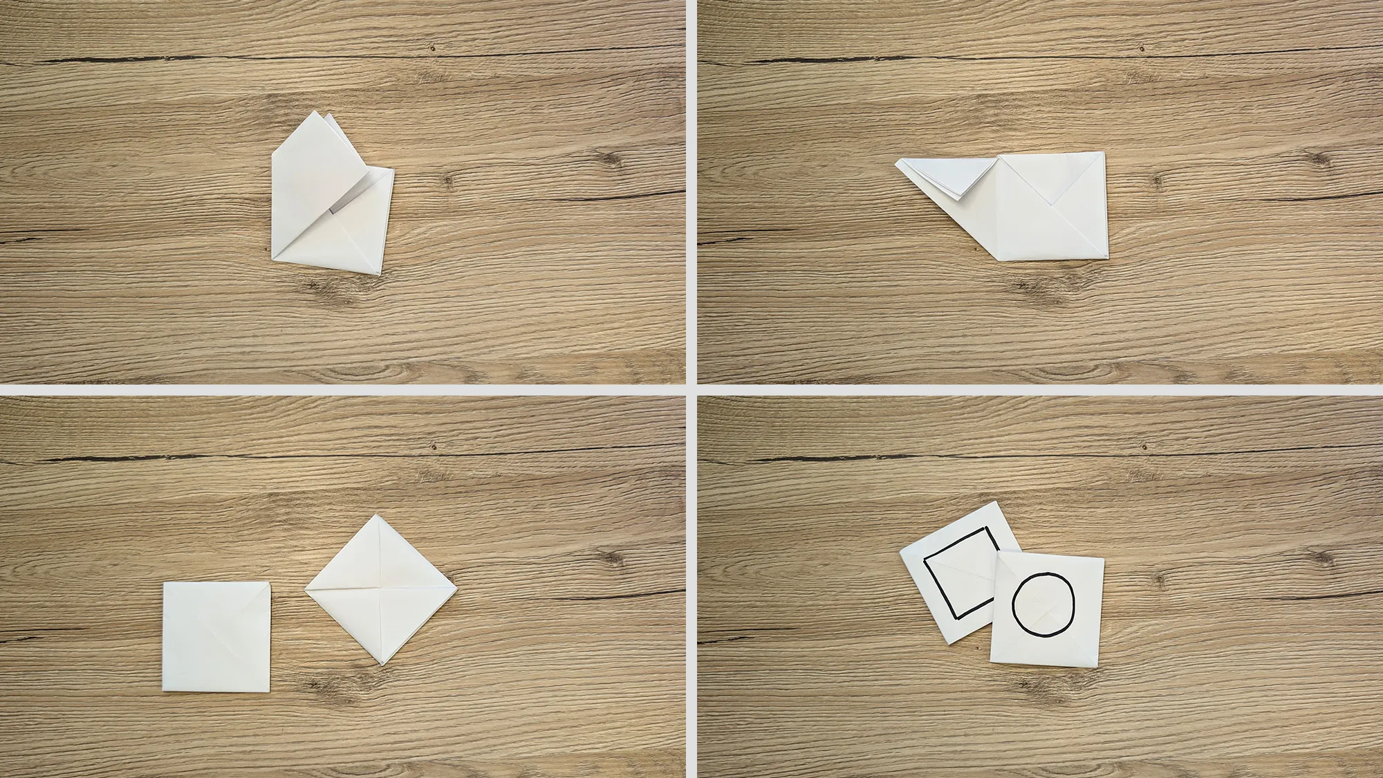 Ddakji origami - versioon 2: samm-sammult juhend koos fotode ja tekstilise kirjeldusega. Pilt 4