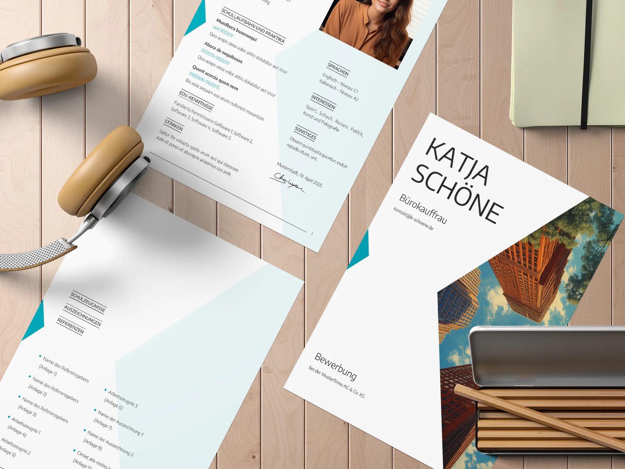 Application as an electrician: Download cover letter and CV template