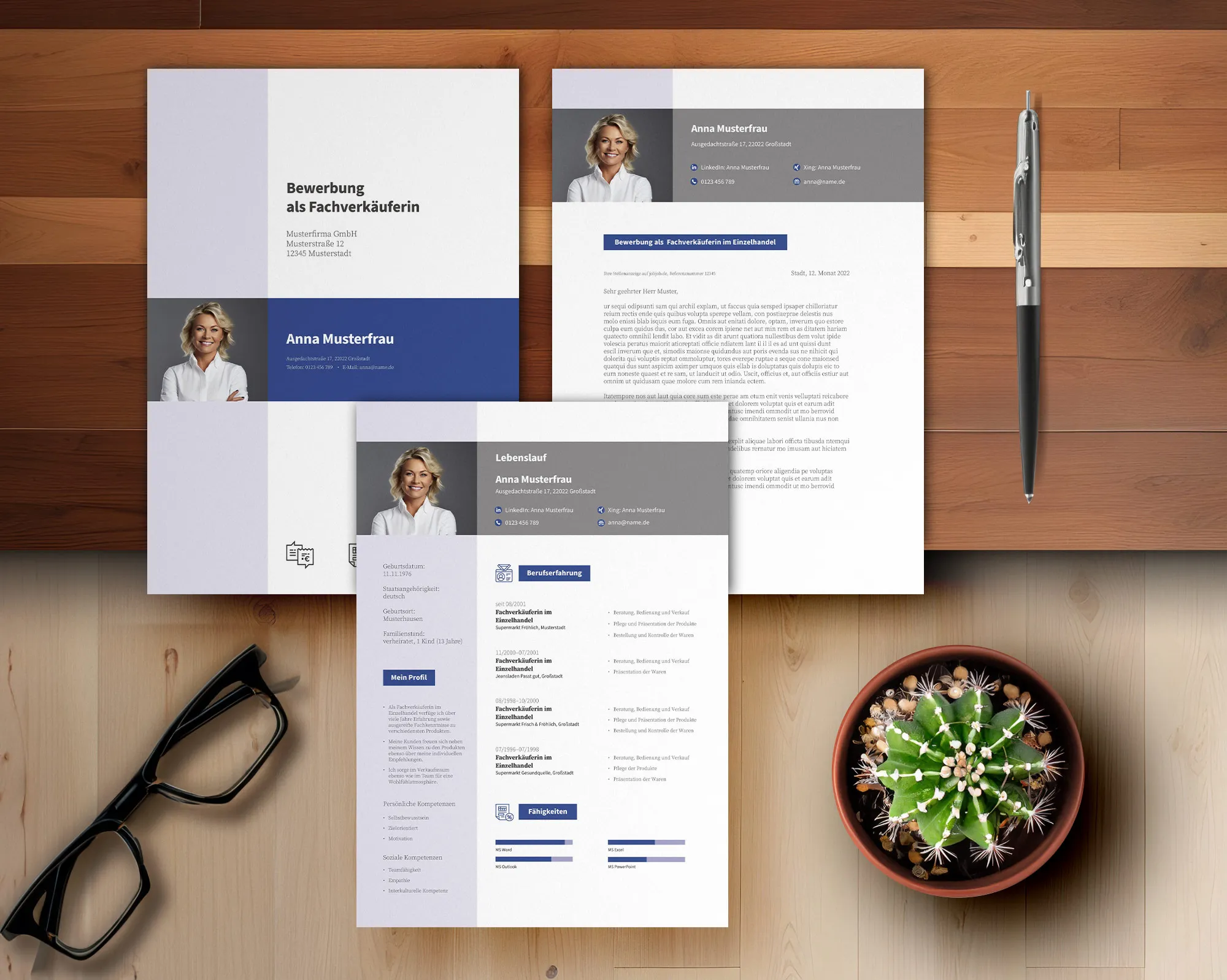 Application as an electrician: cover letter and CV template