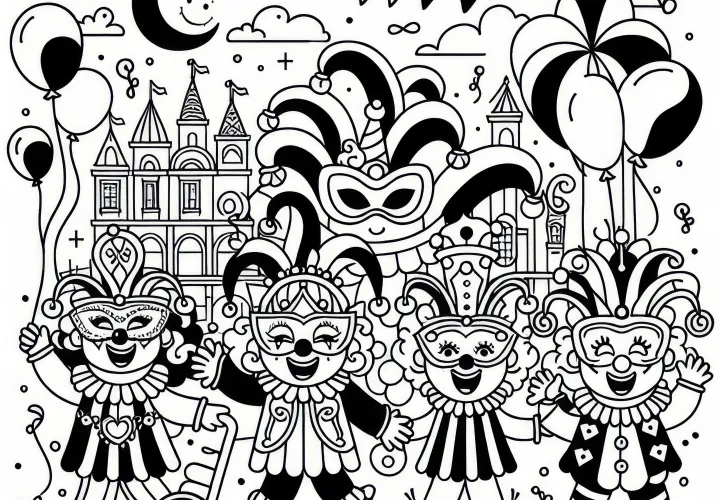 Karnevalový sprievod: Farbička na Fasching Jednoduché Zadarmo Karnevalový sprievod: Farbička na Fasching Jednoduché Zadarmo