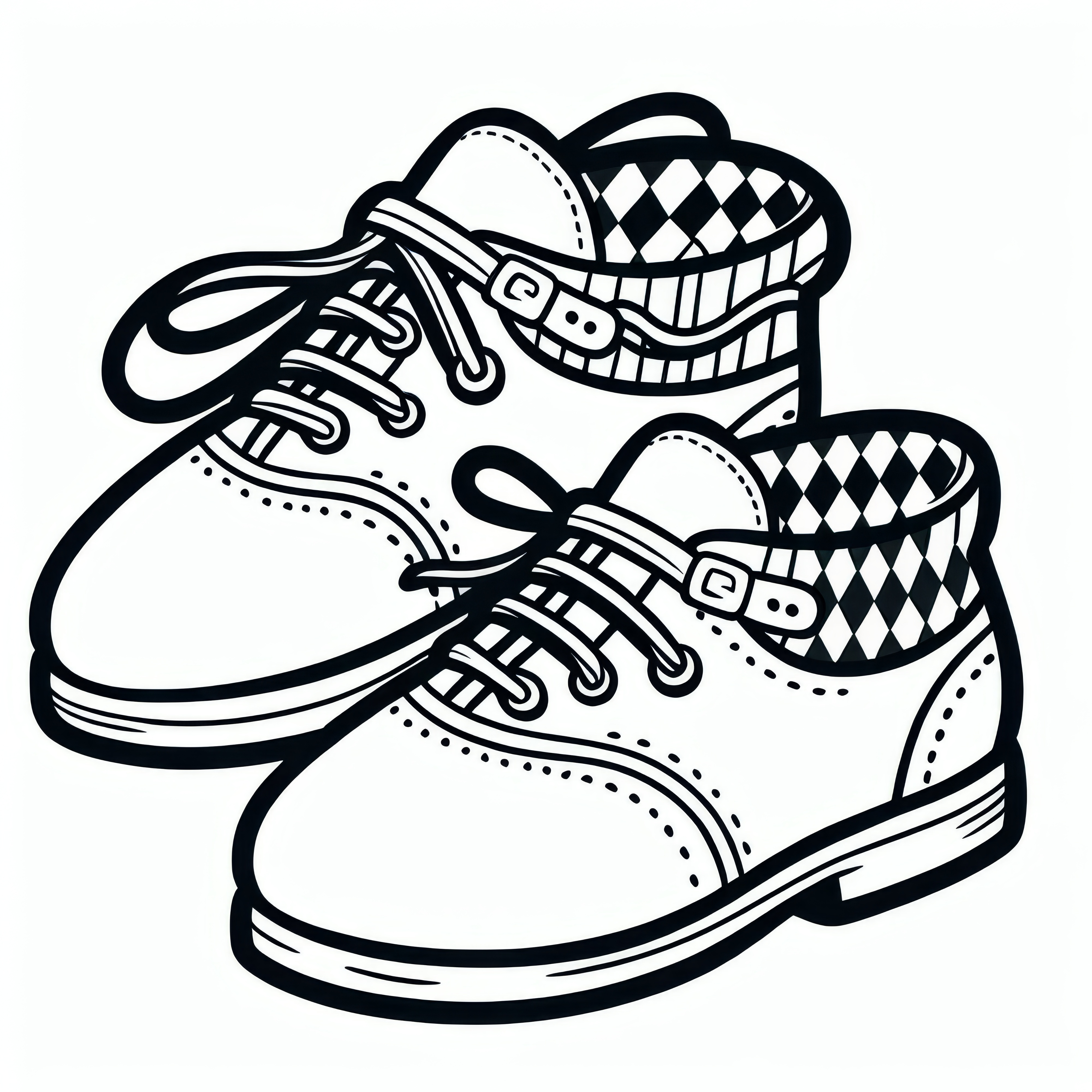 Trachtenschuhe na Oktoberfest: Jednoduchá omalovánka (Zdarma)