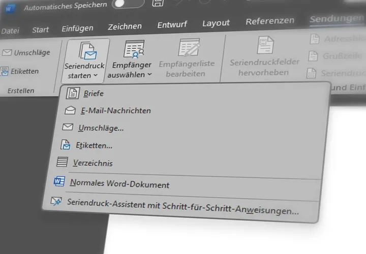 Mit Word einen Serienbrief erstellen: So geht es in wenigen Sekunden