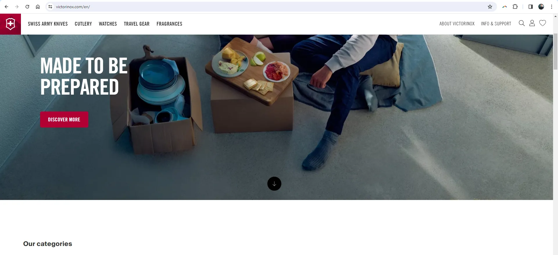 Victorinoxi ettevõtte tasul mingil määral alla lastud logo desktop-versioonis.