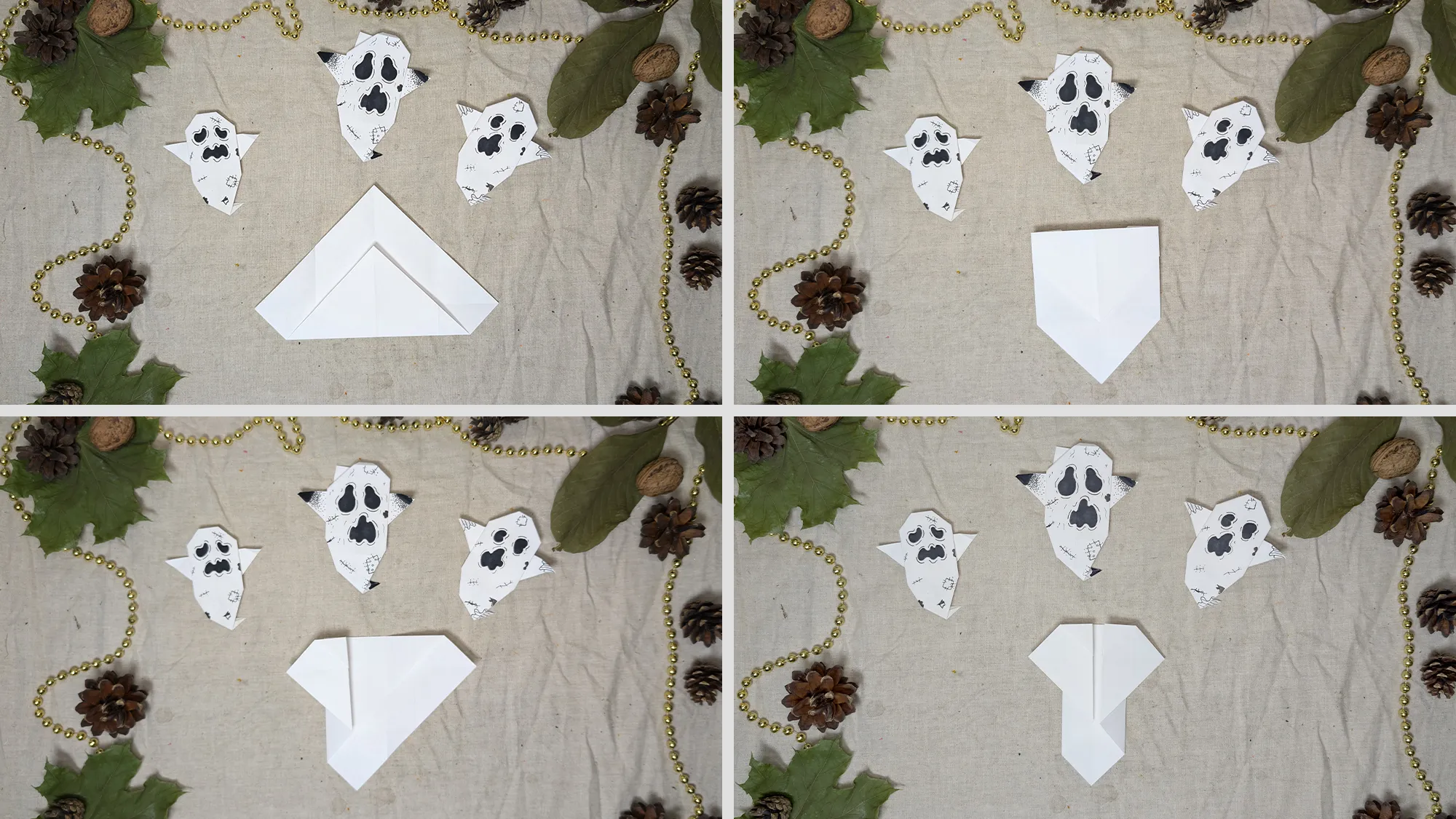 Origami kummitused: samm-sammult juhend koos fotode ja tekstikirjeldusega. Pilt 2