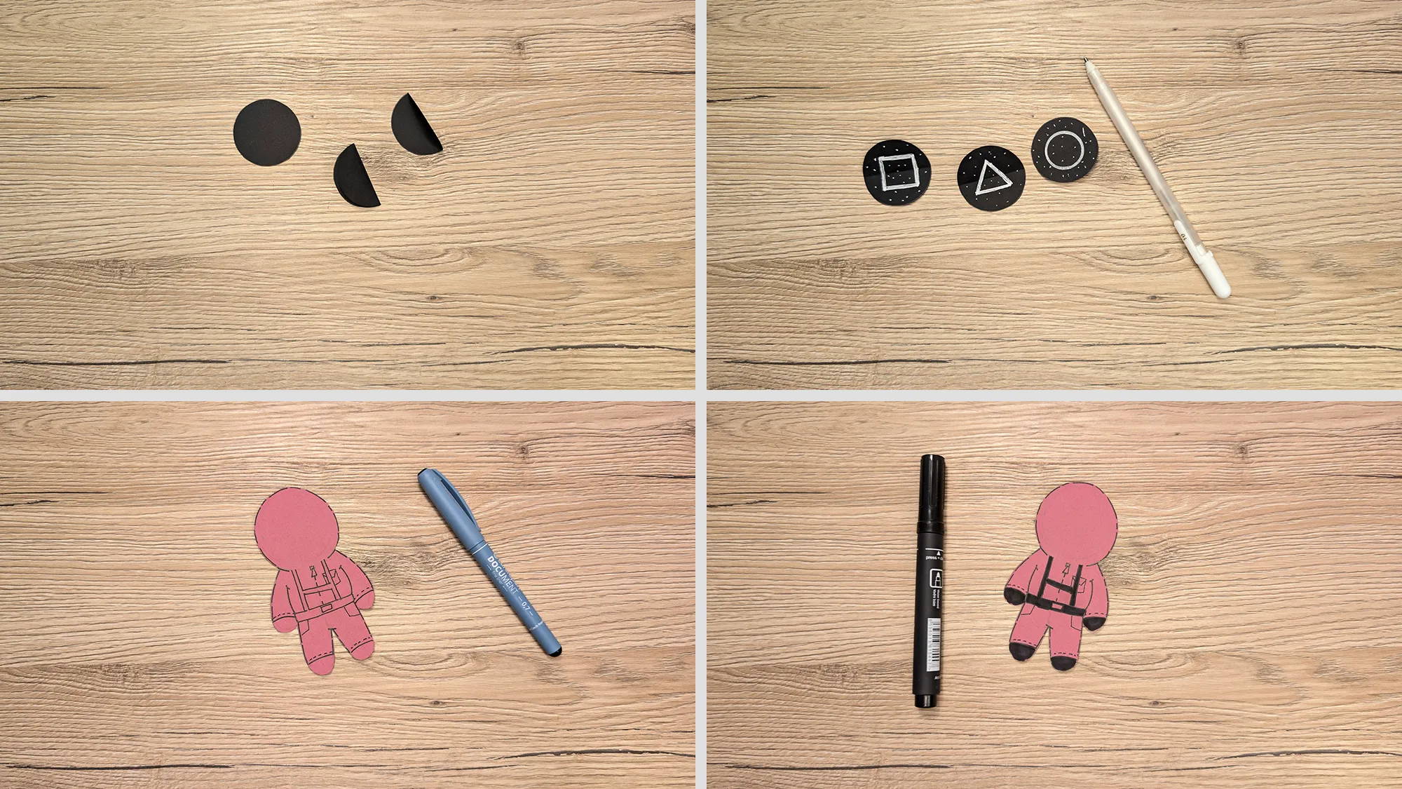 Squid Game Guards: Step-by-step guide with photos and text description. The picture 3