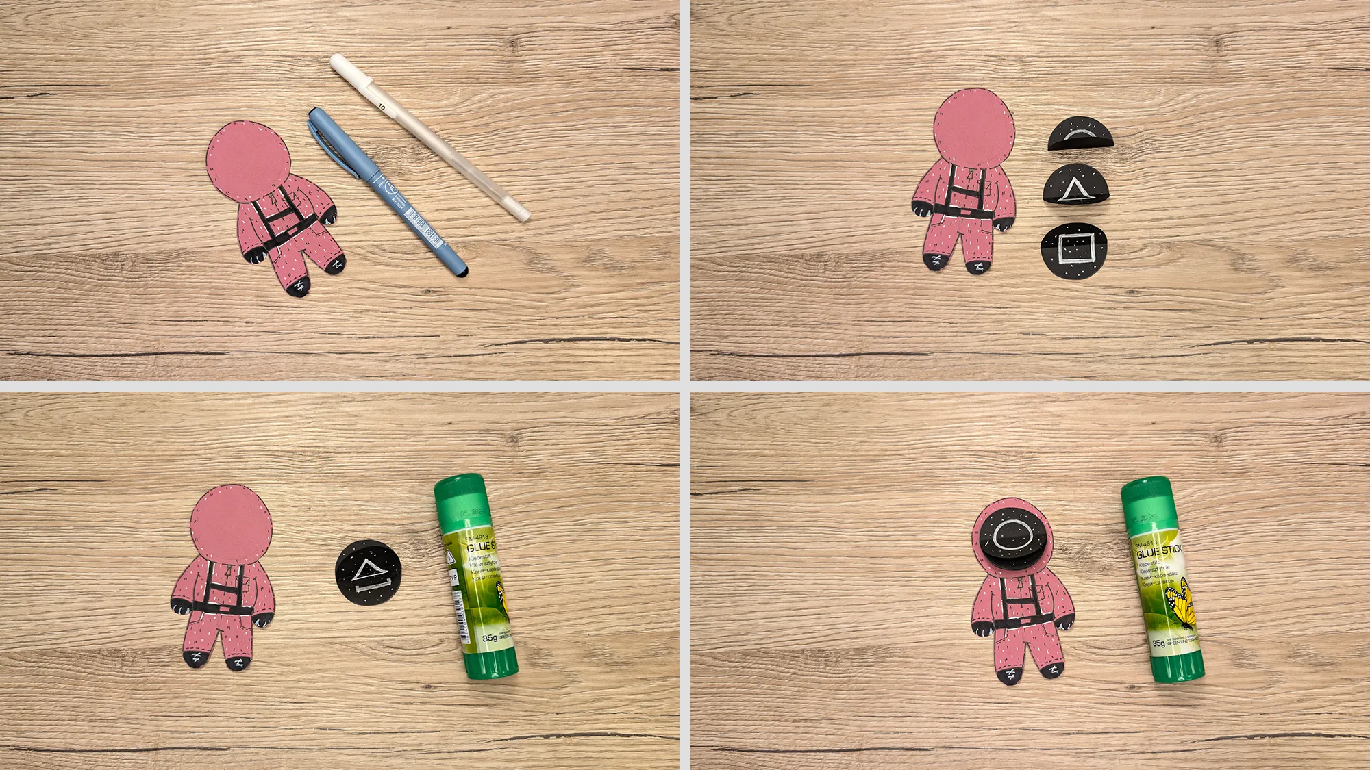 Squid Game Guard: Step-by-step guide with photos and text description. The picture 4