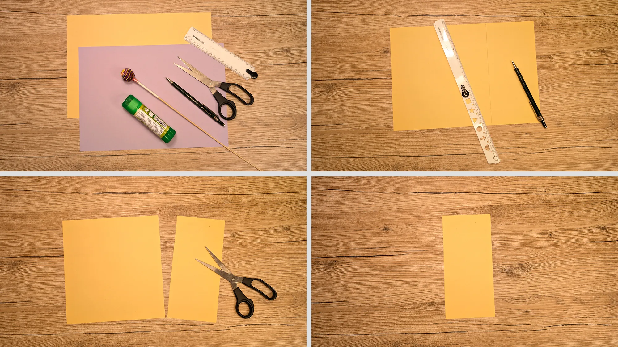 Paper flower with lollipop: step-by-step guide with photos and description. The image 1
