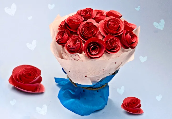 DIY buket bunga kertas: Hadiah indah untuk Hari Ibu atau hadiah untuk nenek
