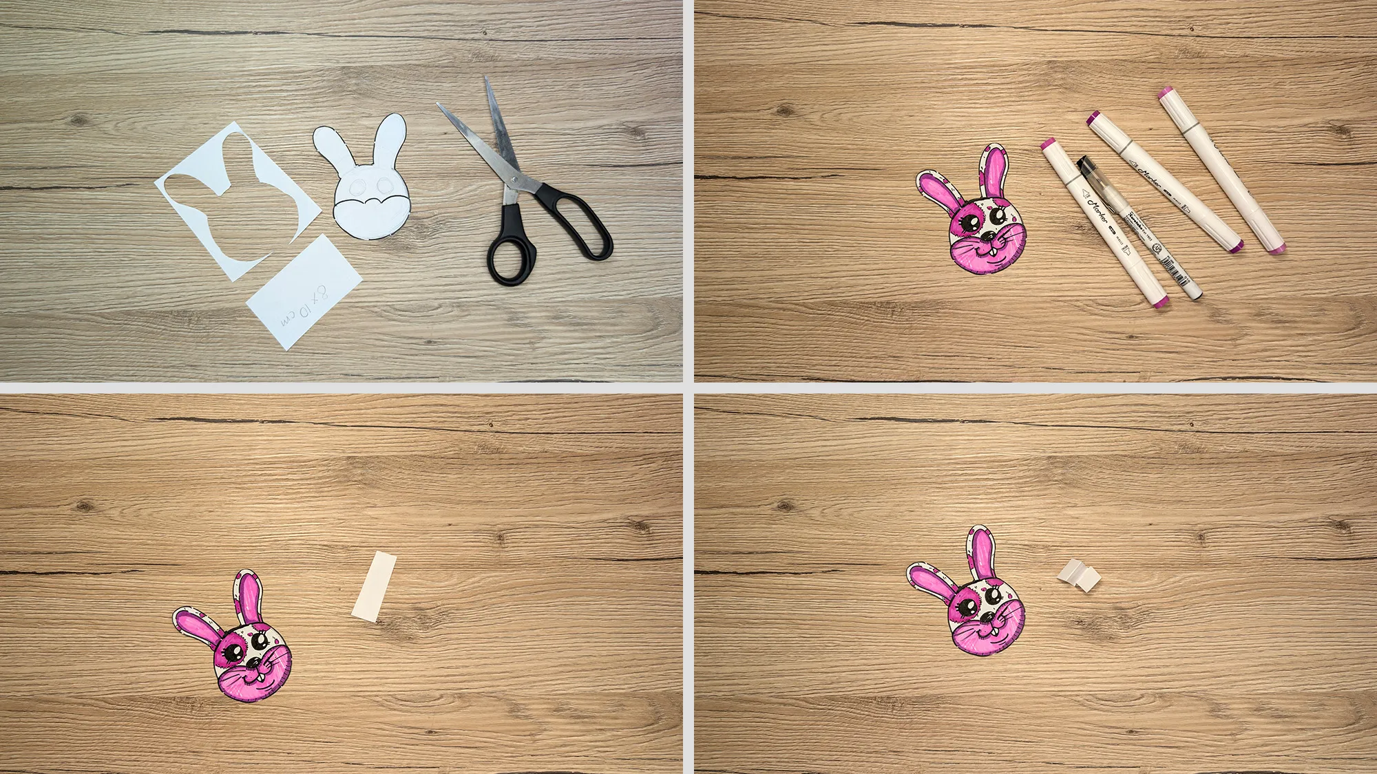 🐰 종이 토끼 만들기: 사진과 текст가 포함된 단계별 안내. 그림 5