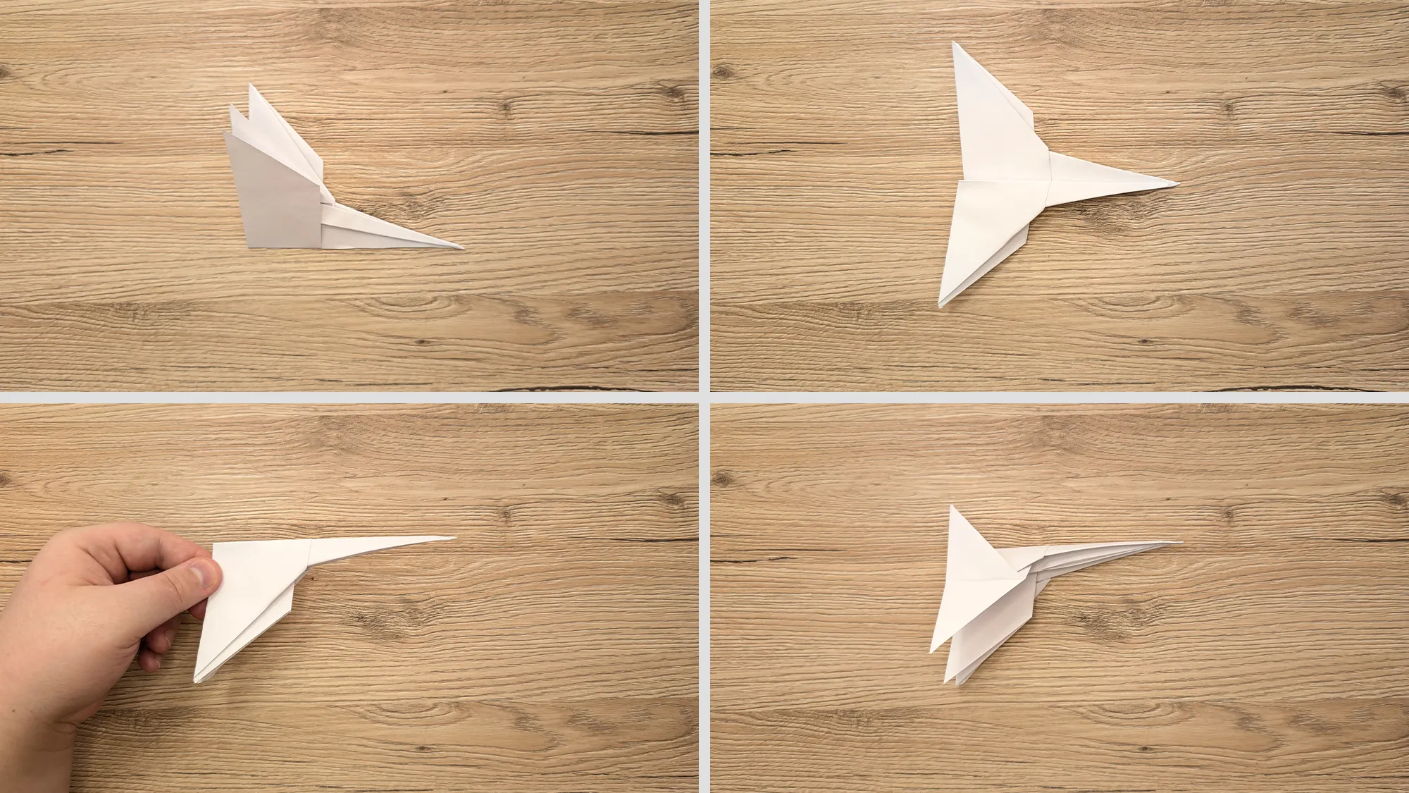 ✂️ Origami-Jet: askel askeleelta ohje kuvia ja kuvausta. Kuvassa 5
