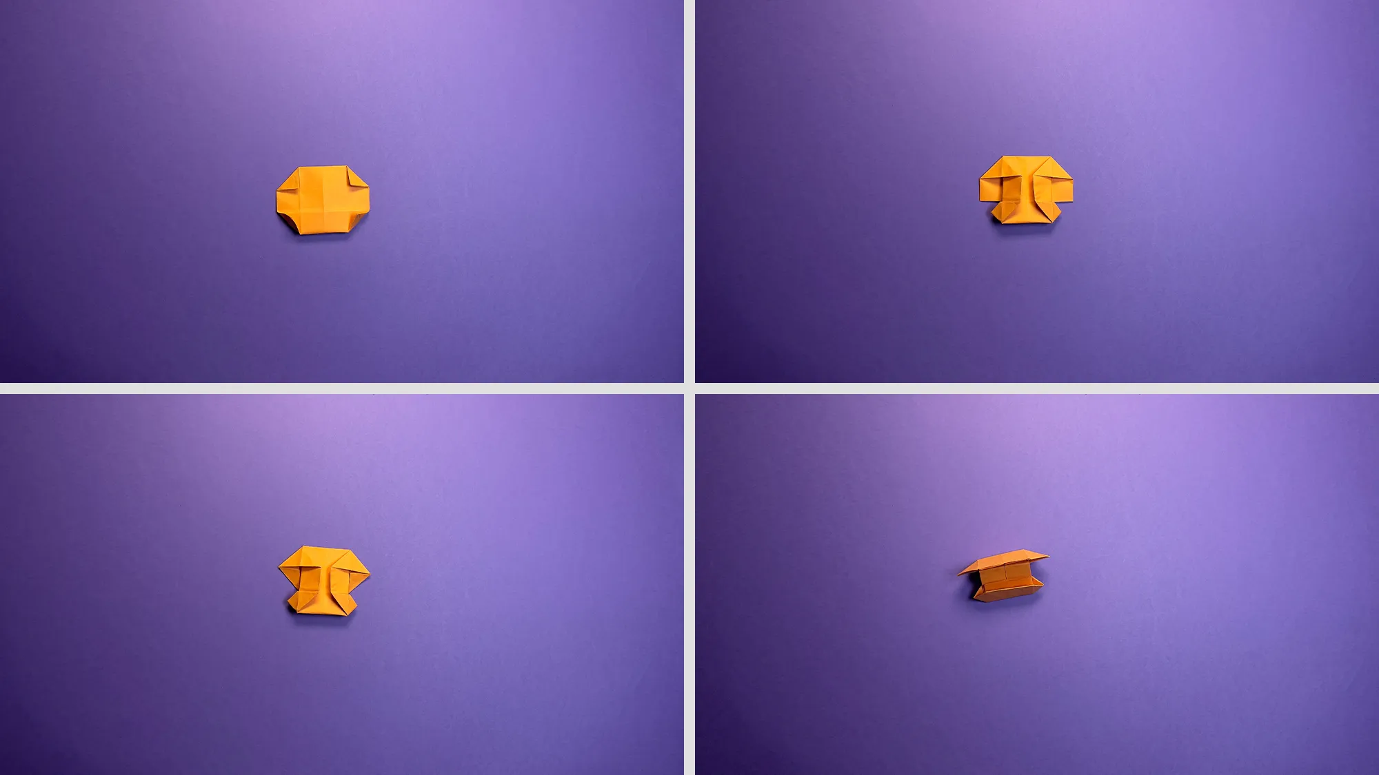 Origami-Cap de moarte: instrucțiuni pas cu pas cu fotografii și descriere text. Imaginea 4