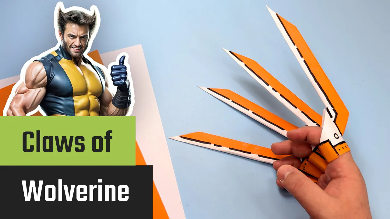 Fabricarea ghearelor Wolverine din hârtie: Instrucțiune cool DIY pentru copii