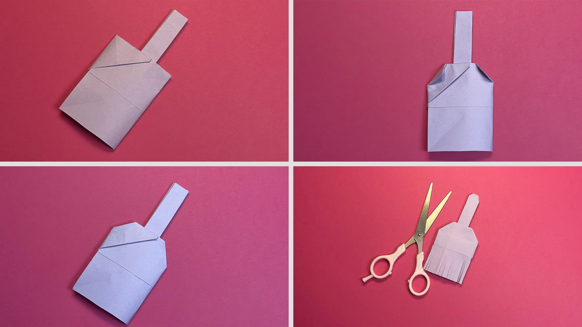 Dustpan with broom: step-by-step guide with photos and text description. The image 8