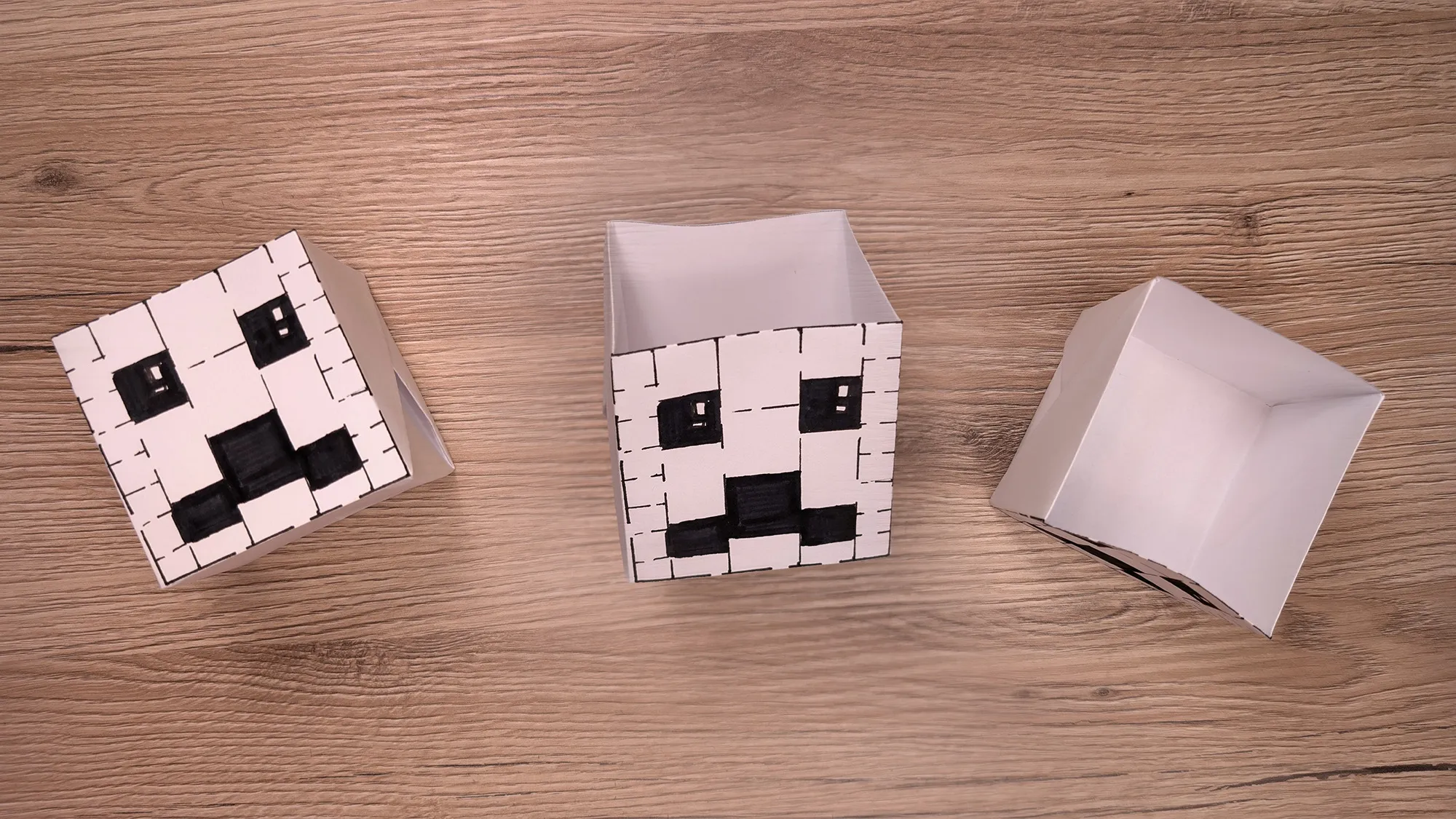 Minecraft Creeper-Box: Korak-po-korak navodila s fotografijami in razlagami. Slika 5