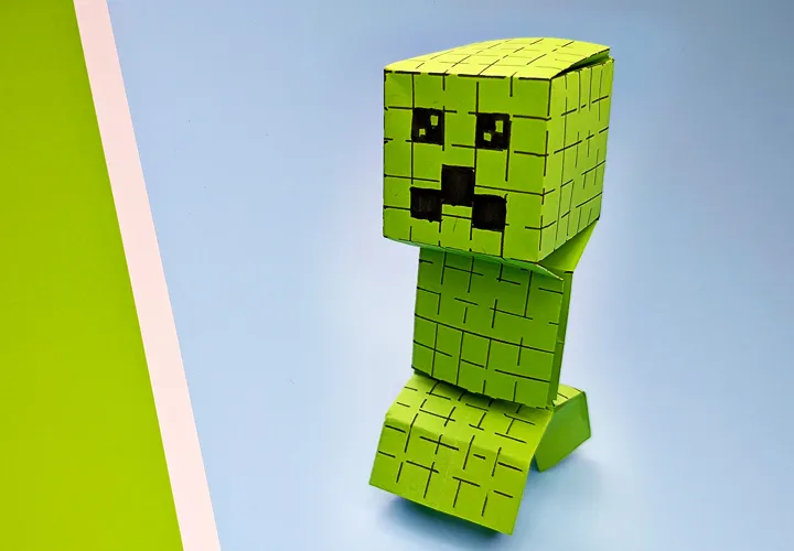 Minecraft Creeper figura: foto y video instrucciones