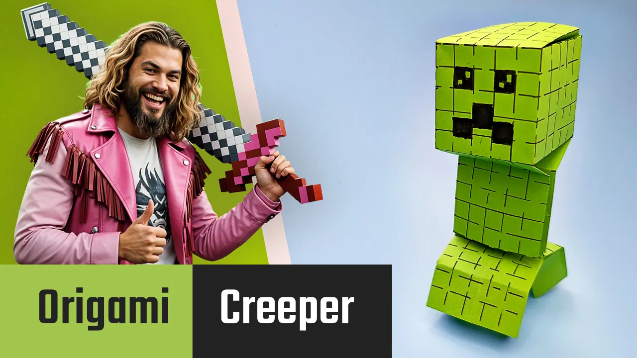 Minecraft Creeper: Step-by-step guide with photos and explanations. The image 10