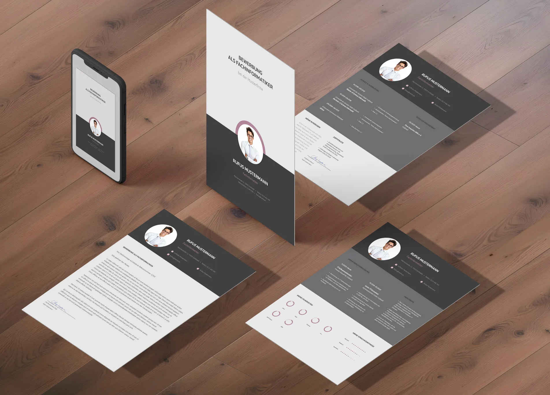 Application as flight instructor: Template for cover letter and resume for download
