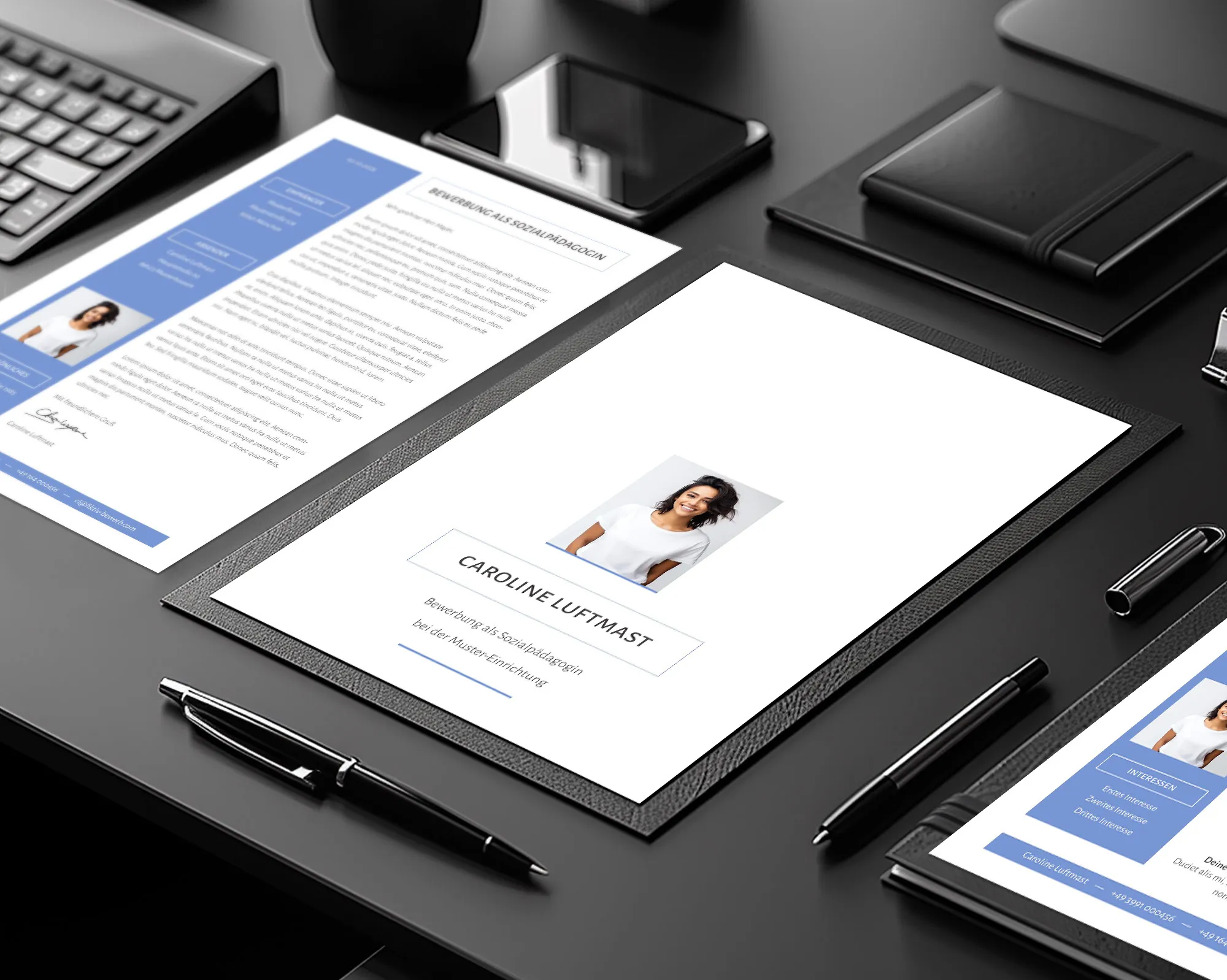 Application as an aircraft handler: Template for cover letter and CV
