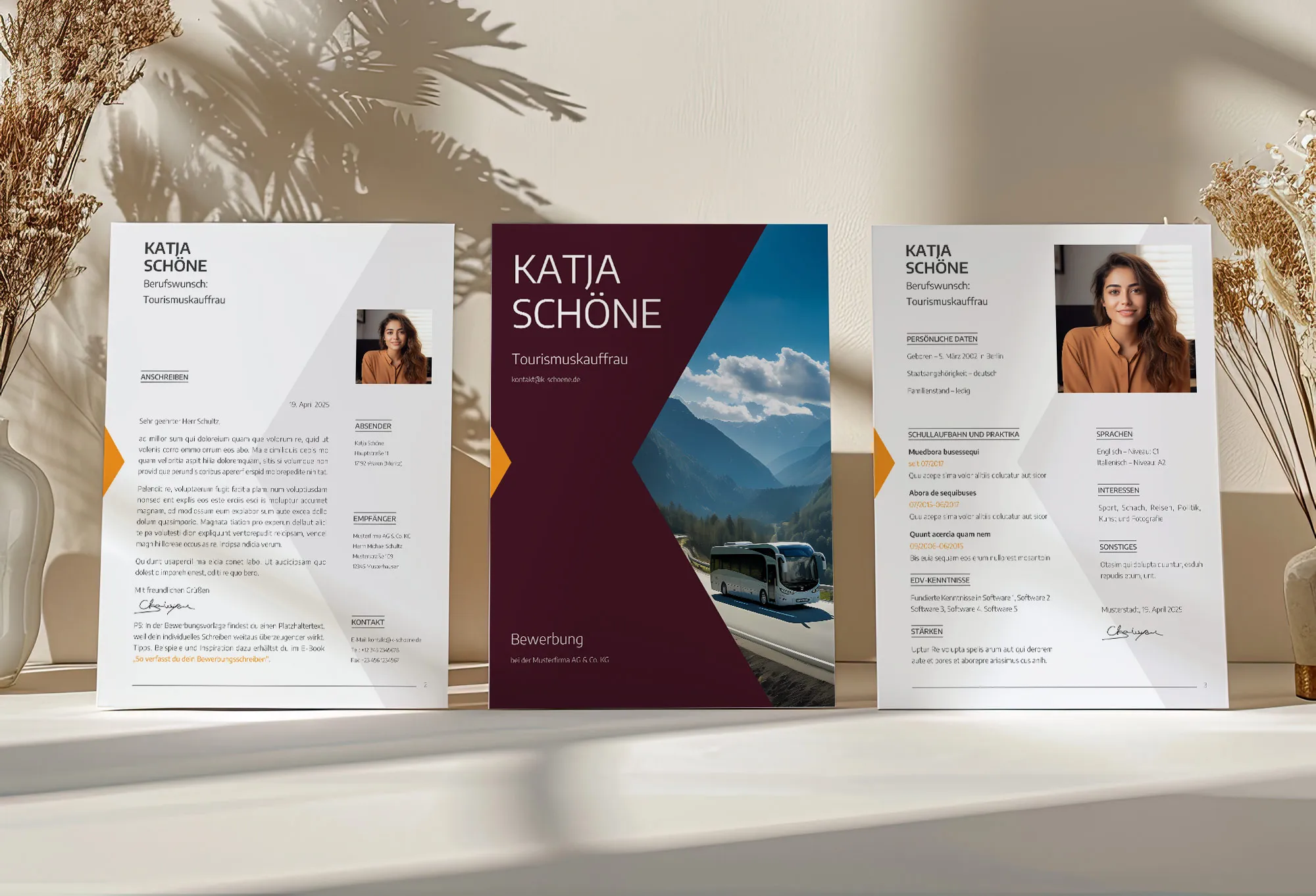 Candidatura como designer de fotos: Modelo de carta de apresentação e curriculum vitae para download.