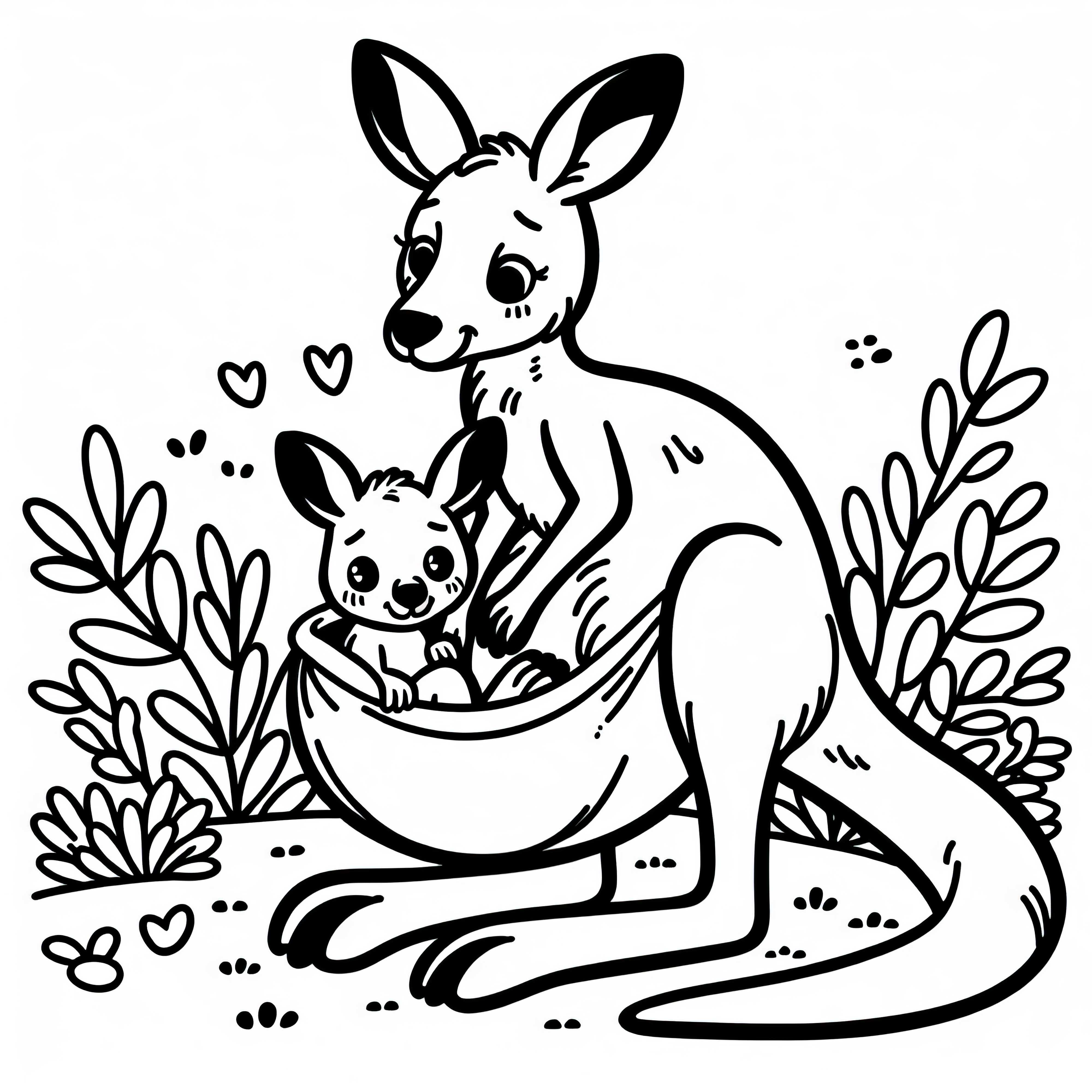 Colorear Canguros Canguro Kangaroo Canguru Saltando Kangourou Colorear Canguros Canguro Kangaroo Canguru Saltando Kangourou