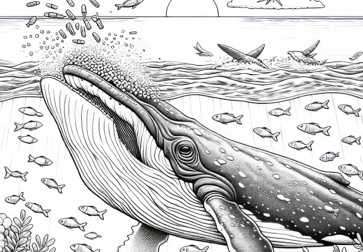 Whale with Open Mouth: Rich in Detail and Free of Charge Whale with open mouth: Detailed and Free of Charge