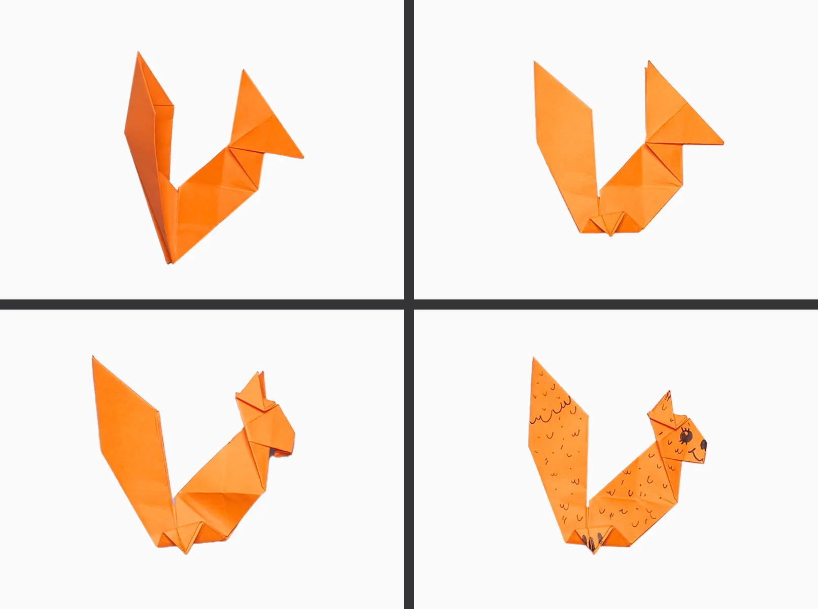 Origami белка: инструкция с видео и изображениями. Шаг 5