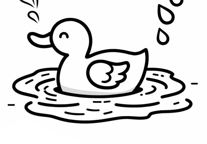 Desenho de pato para colorir para download (Gratuito) Desenho de pato para colorir para download (Grátis)