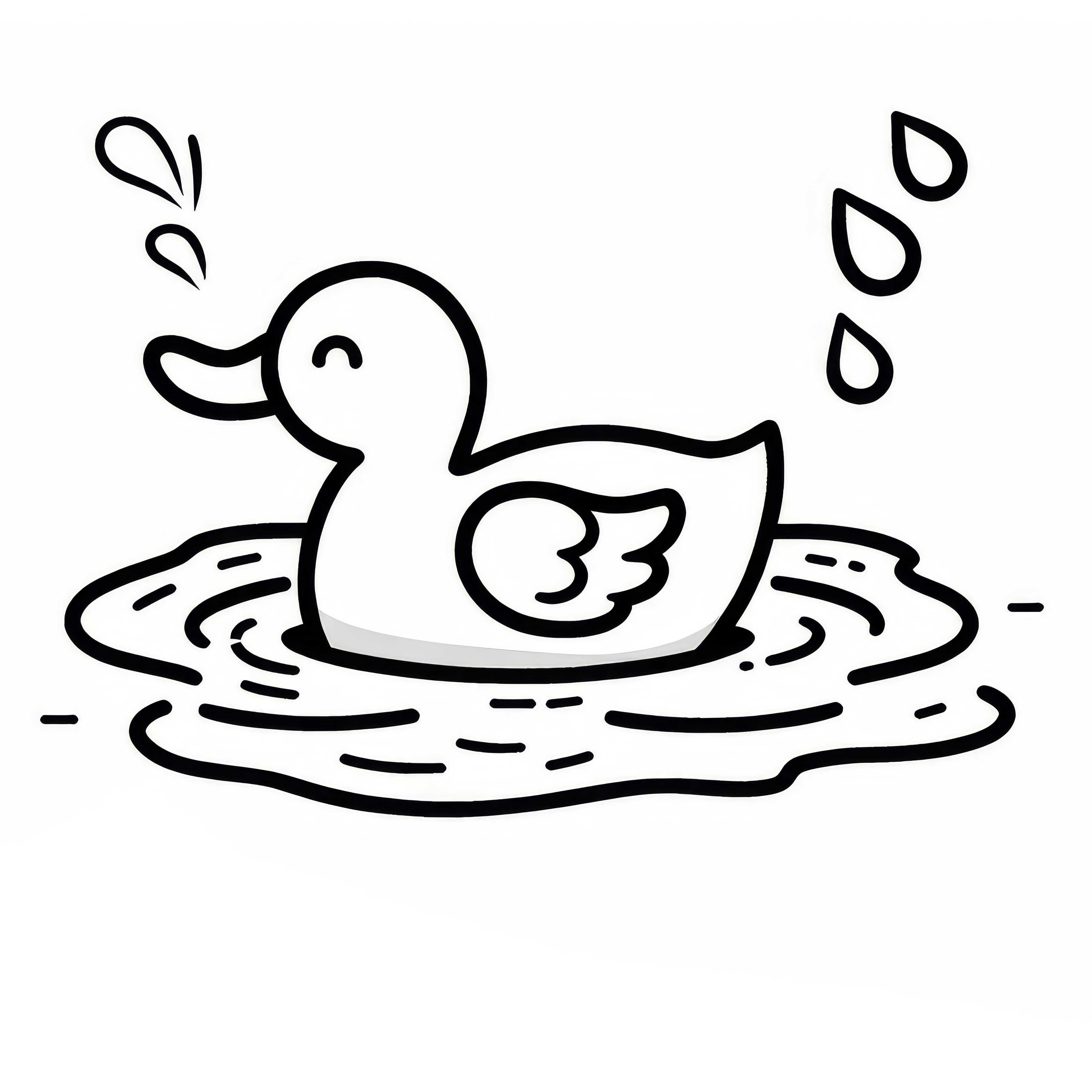 Desenho de patos para colorir para download (Gratuito)