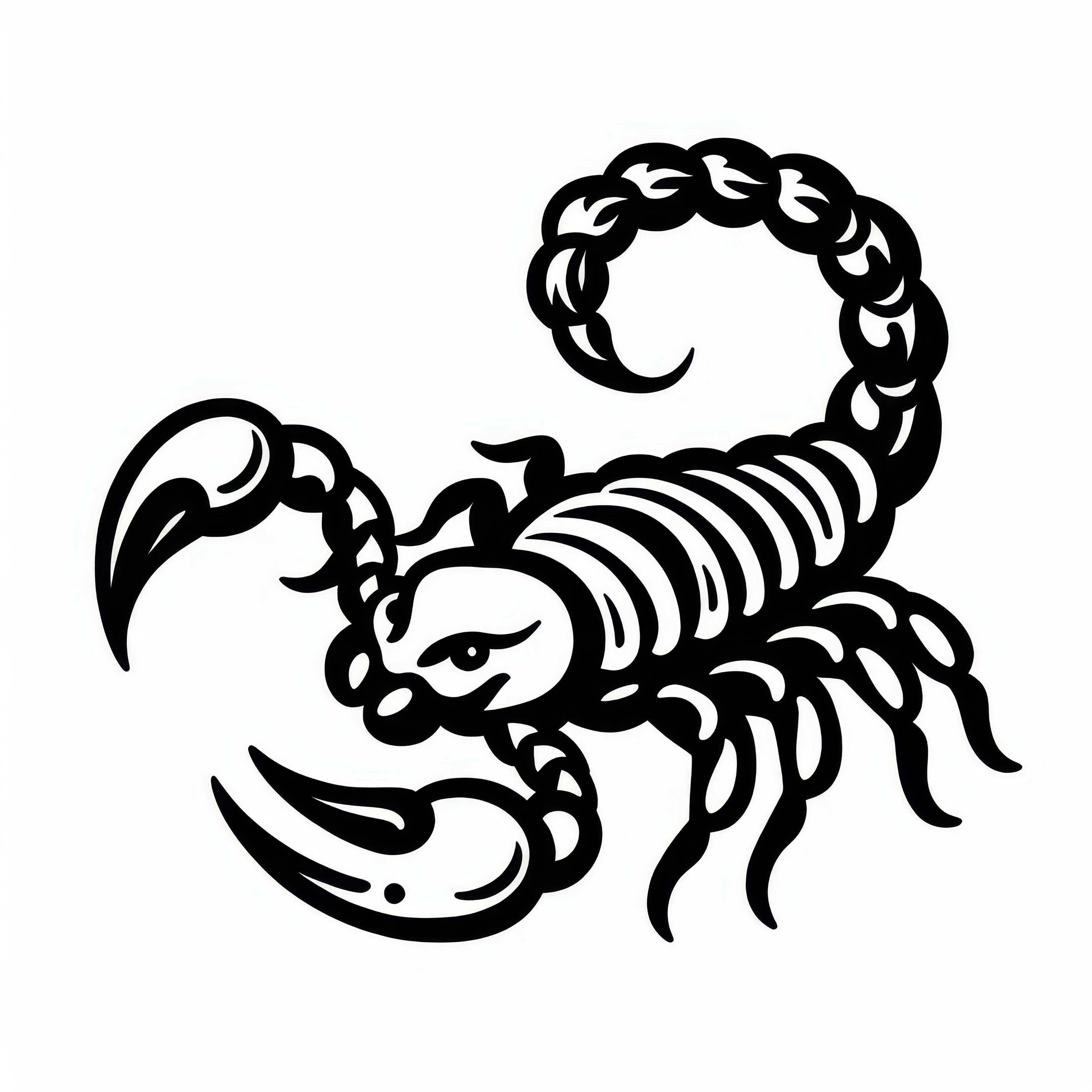 Desenho de escorpião para colorir para download (Gratuito)