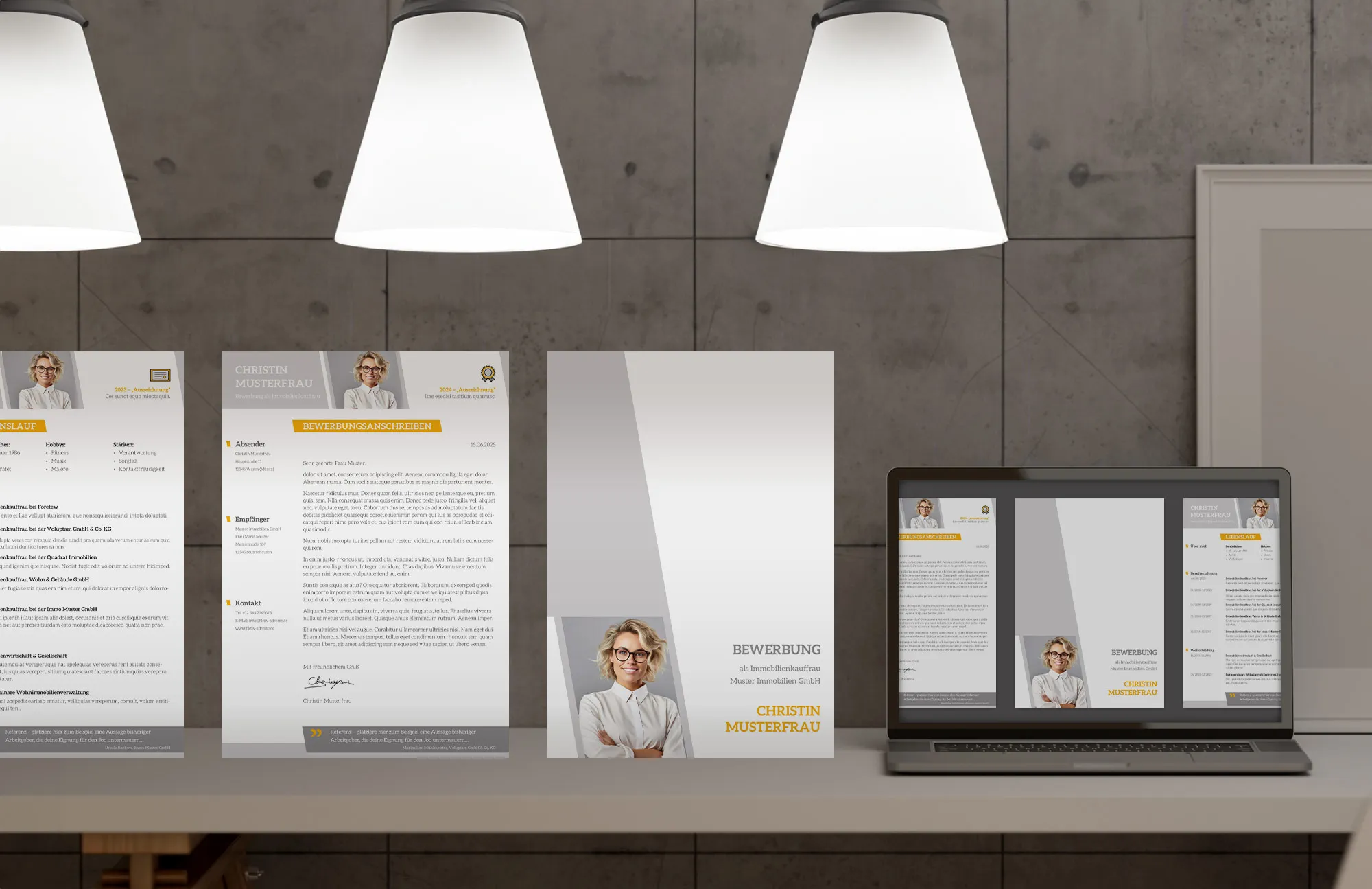 Application as managing director: Download cover letter and CV template