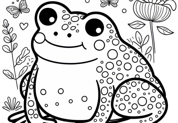 Desenho para colorir de sapo para baixar (Gratuito) Desenho para Colorir de Sapo para Download (Gratuito)