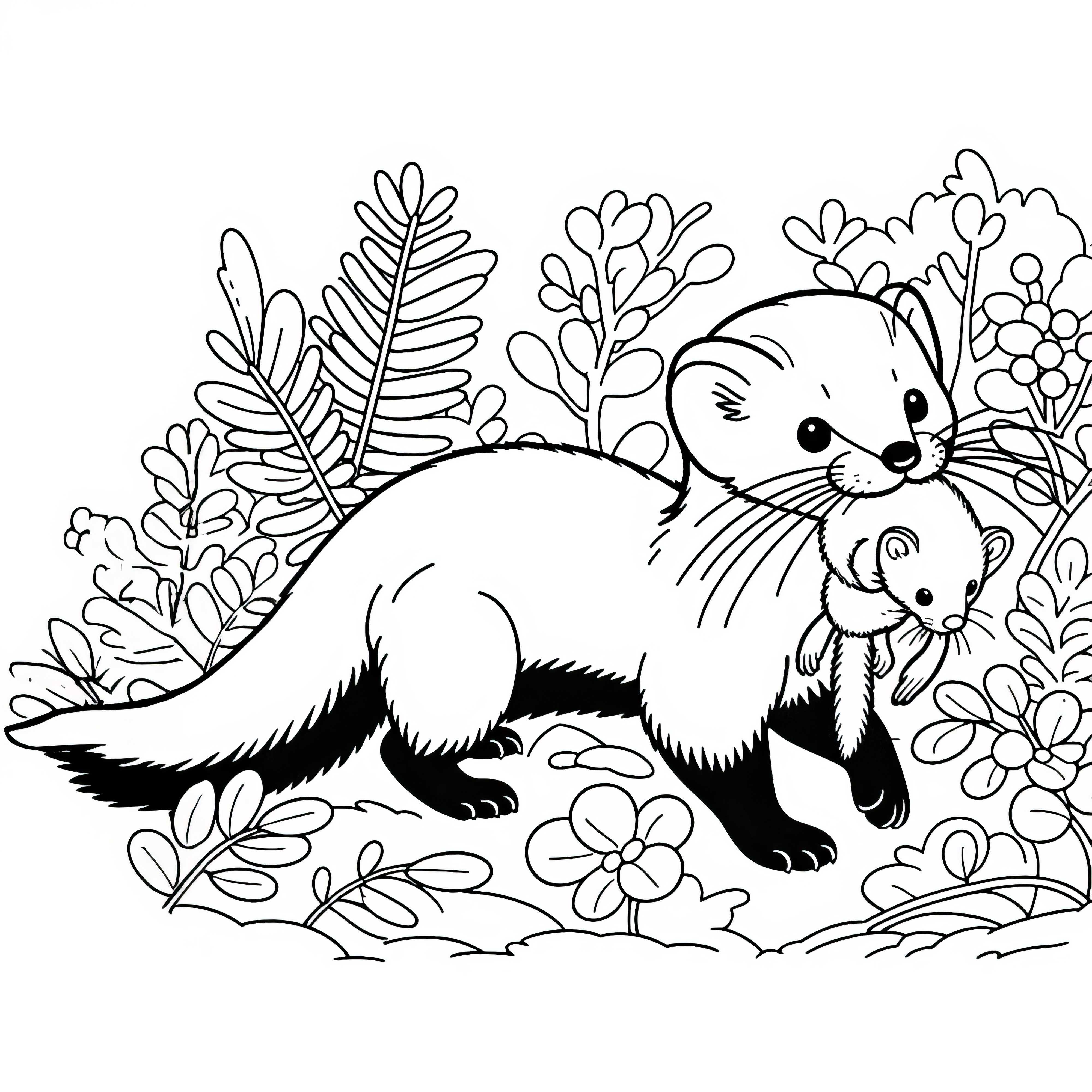 Marta com presa na boca: Desenho para colorir para download (Gratuito)