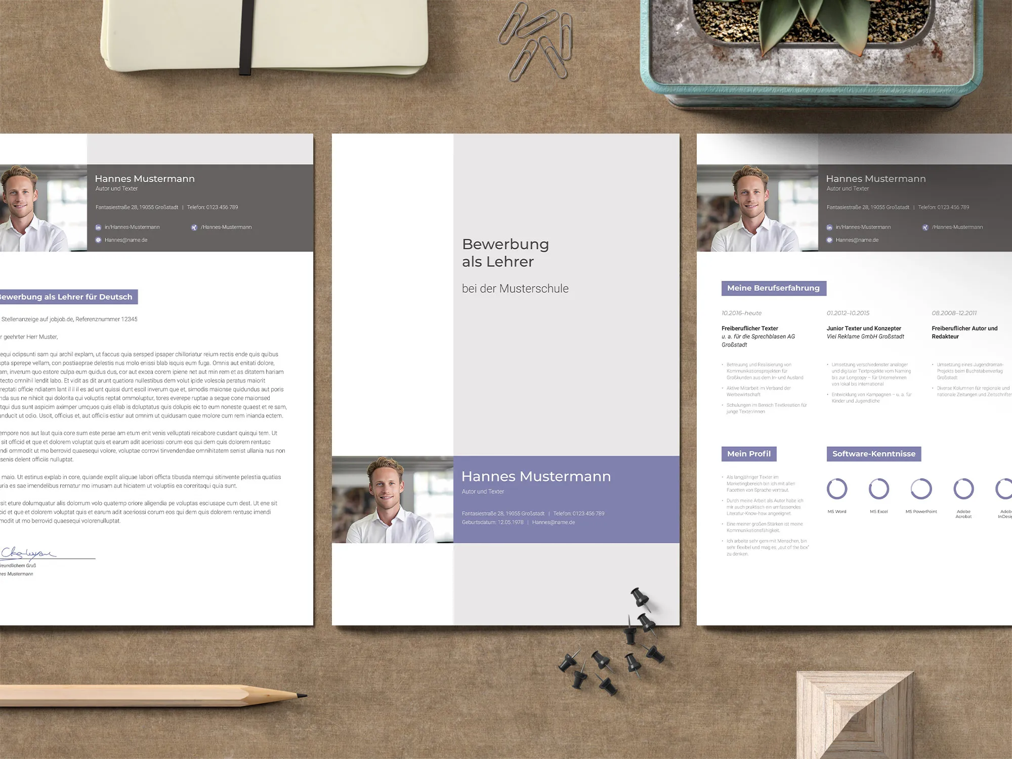Application as fiber optic technician: Sample for resume and cover letter.