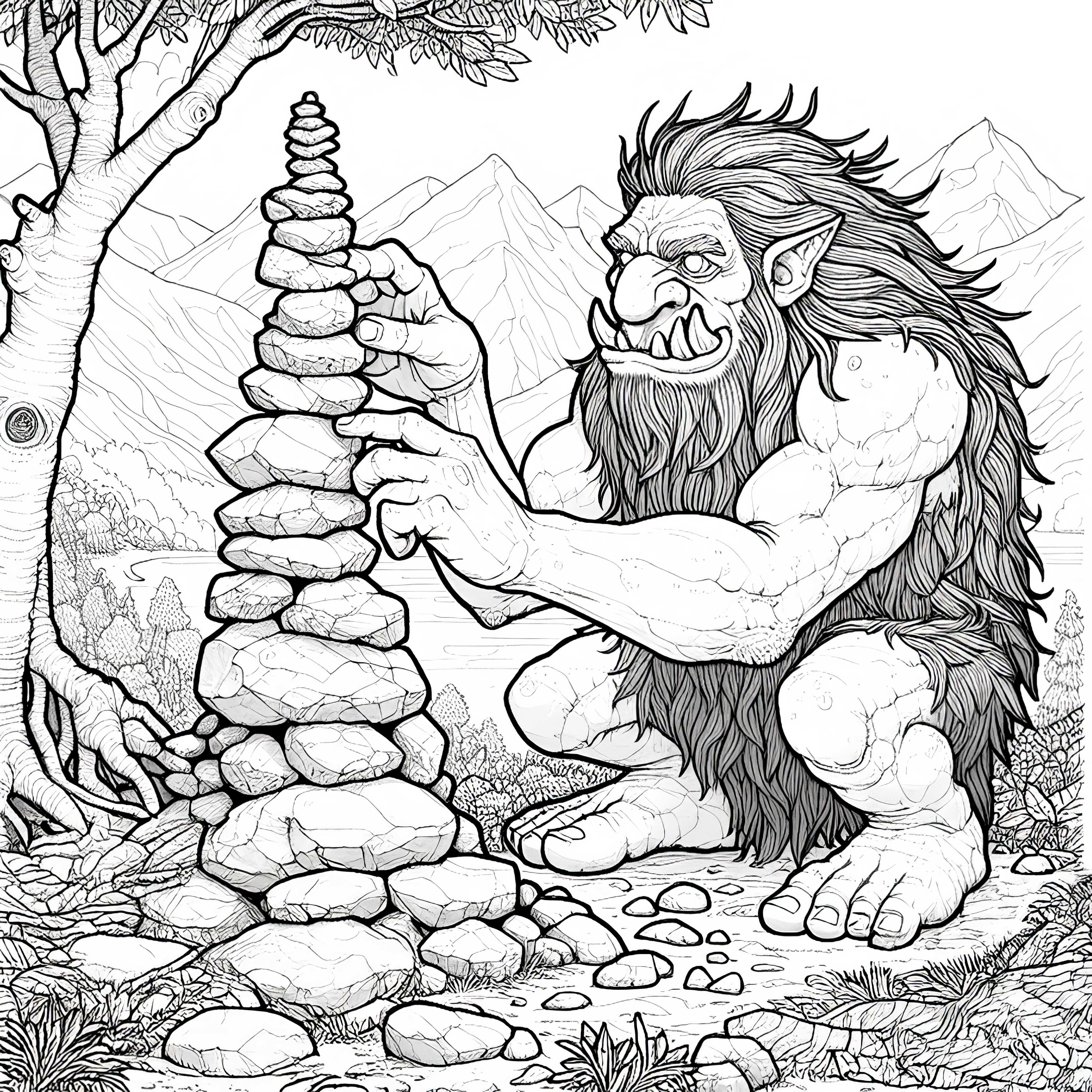 Dibujos Para Colorear De Trolls Para Imprimir En Grande