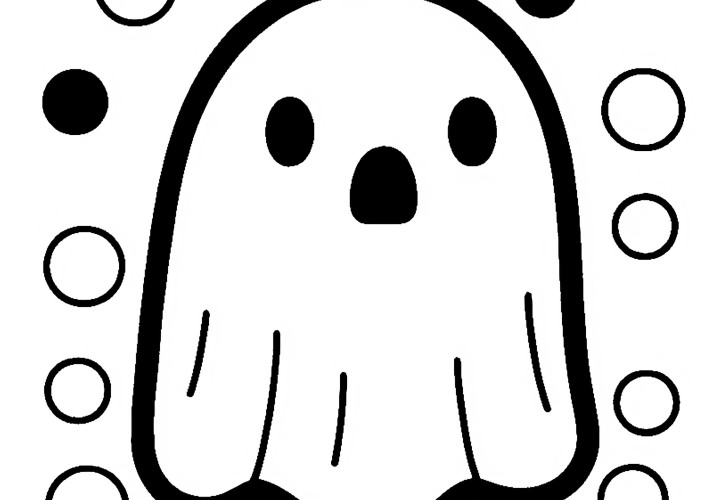 Ghost Coloring Page: Free to Download Ghost coloring page: Free to download